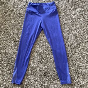 Nike Dri-fit Girls Purple Leggings - Size S - Mesh Ankle Accent